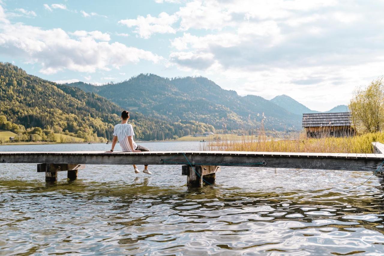 Stampferhof Hotel Weissensee Bagian luar foto