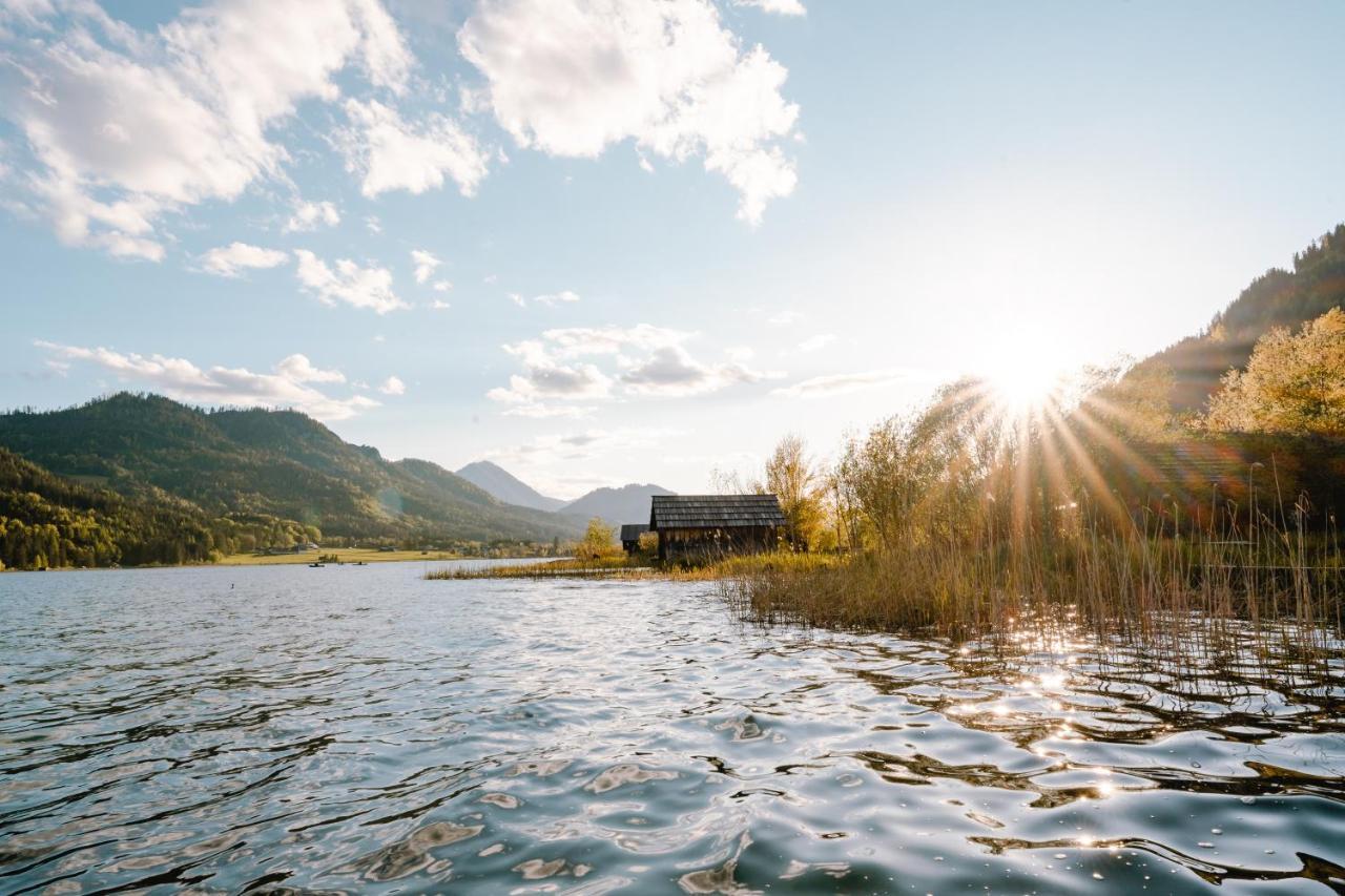Stampferhof Hotel Weissensee Bagian luar foto