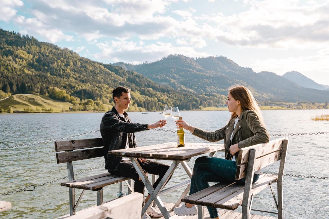 Stampferhof Hotel Weissensee Bagian luar foto