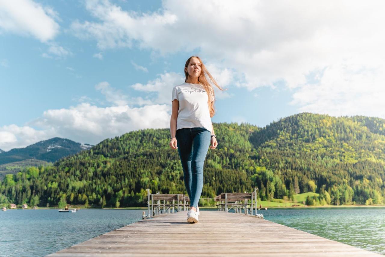 Stampferhof Hotel Weissensee Bagian luar foto