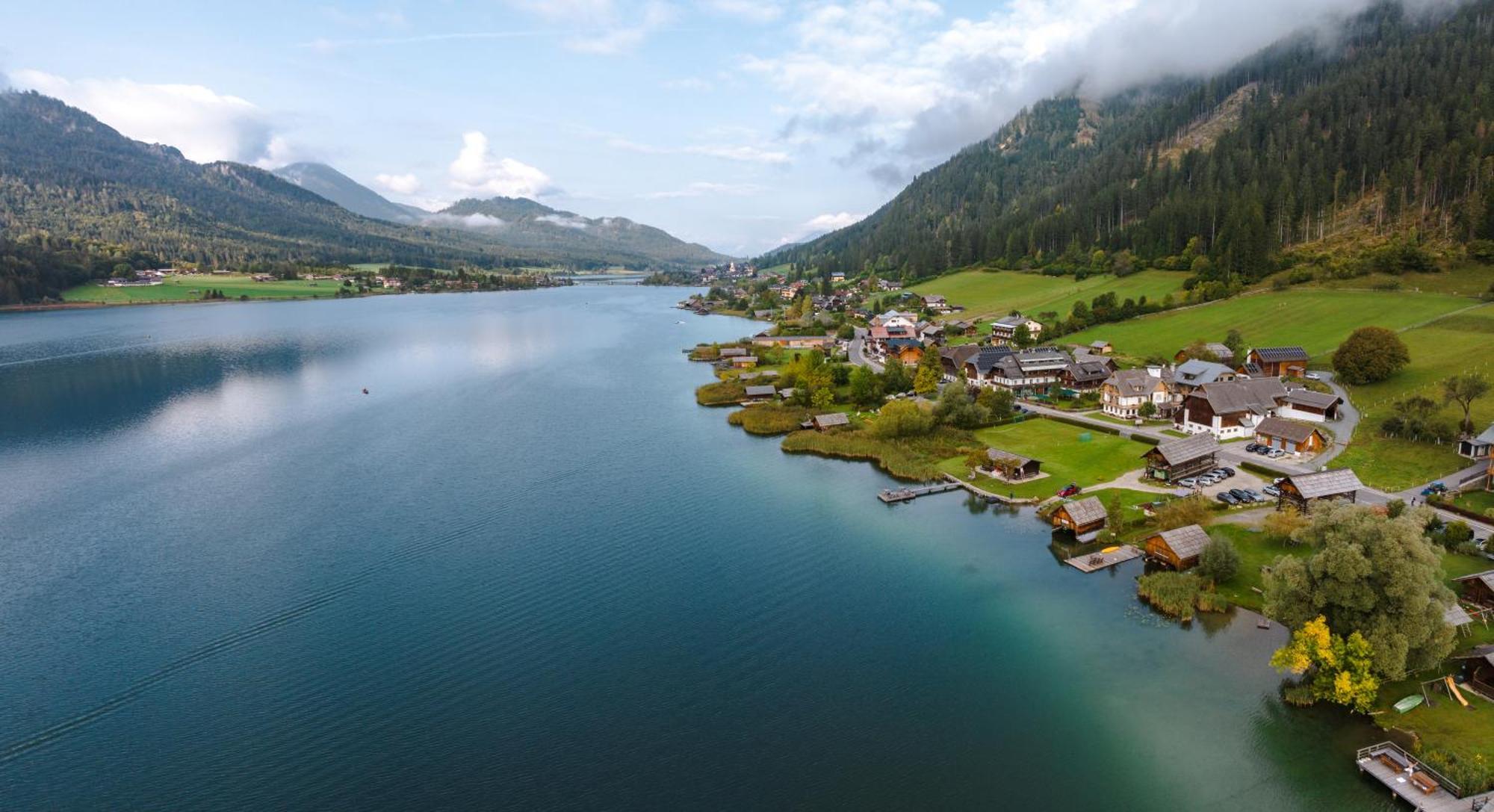 Stampferhof Hotel Weissensee Bagian luar foto