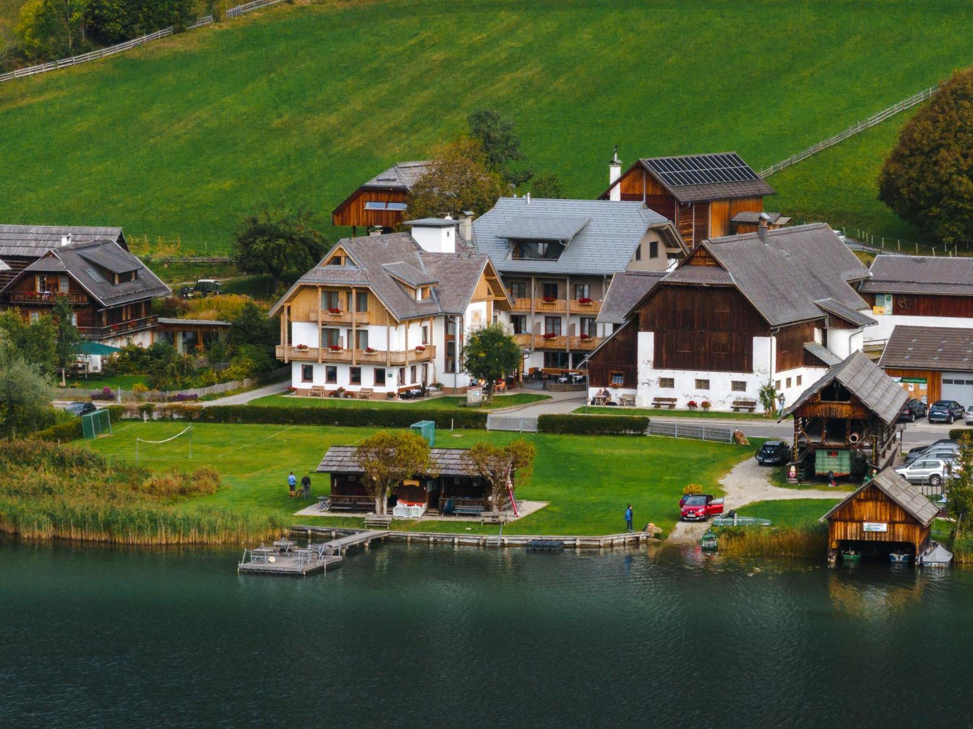 Stampferhof Hotel Weissensee Bagian luar foto