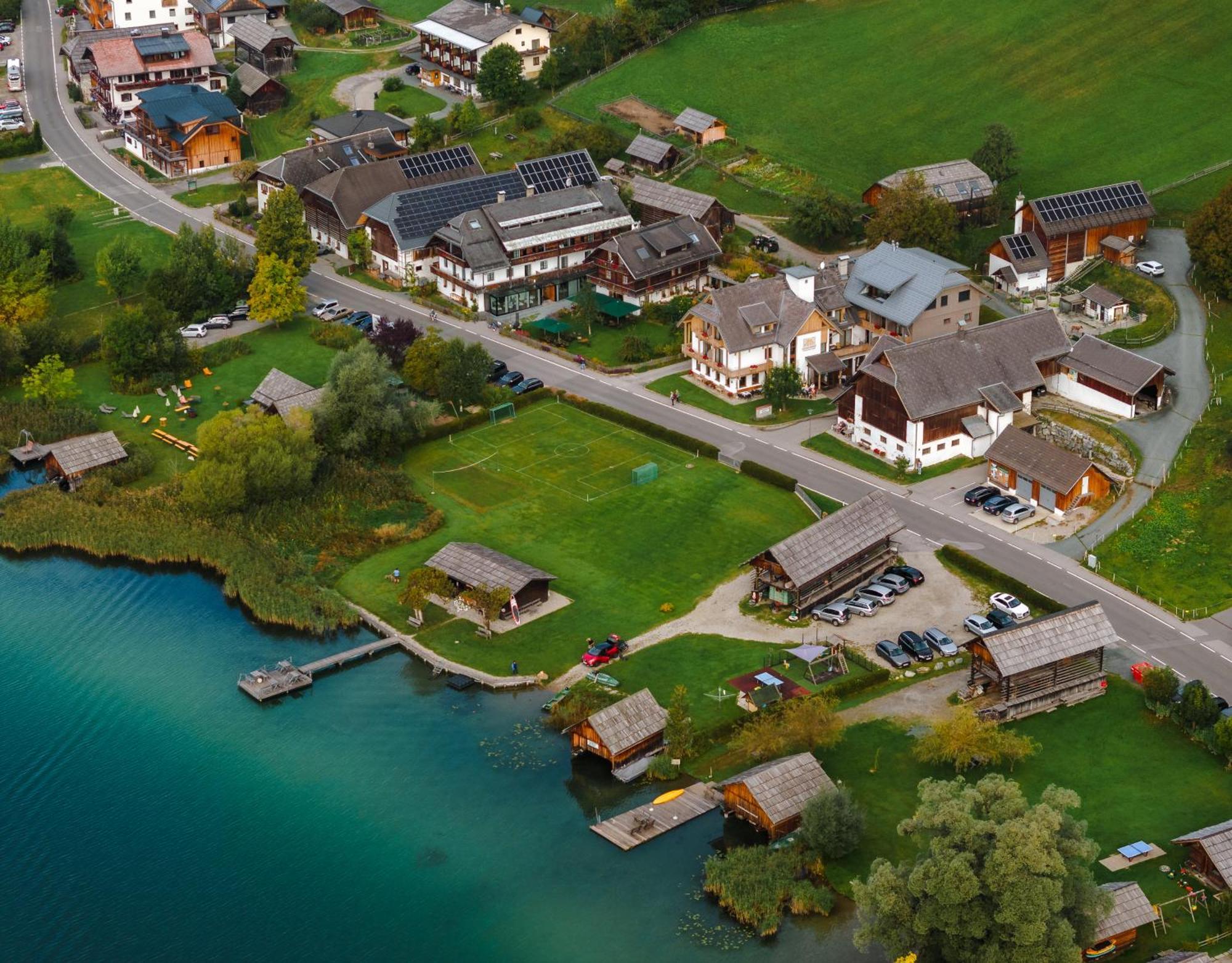 Stampferhof Hotel Weissensee Bagian luar foto
