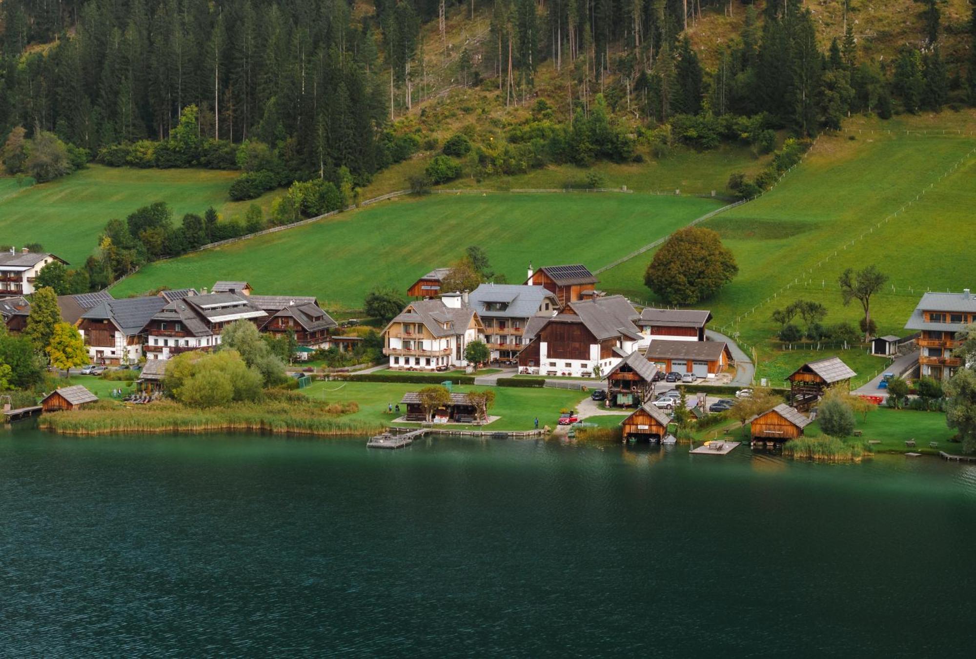 Stampferhof Hotel Weissensee Bagian luar foto