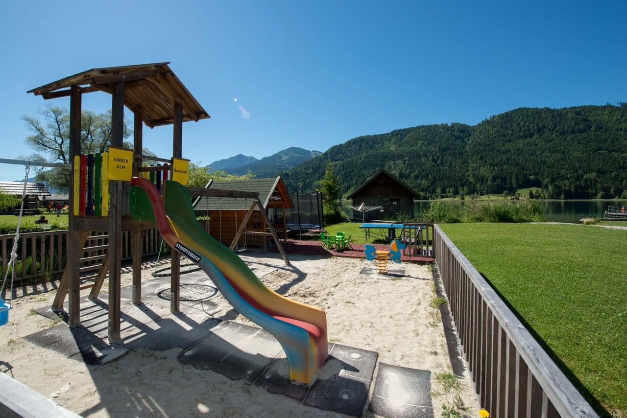 Stampferhof Hotel Weissensee Bagian luar foto